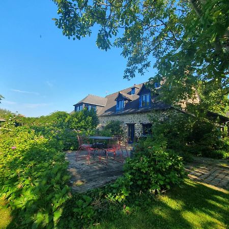 Maison En Pierre Dans Son Nid De Verdure Roz-Landrieux エクステリア 写真