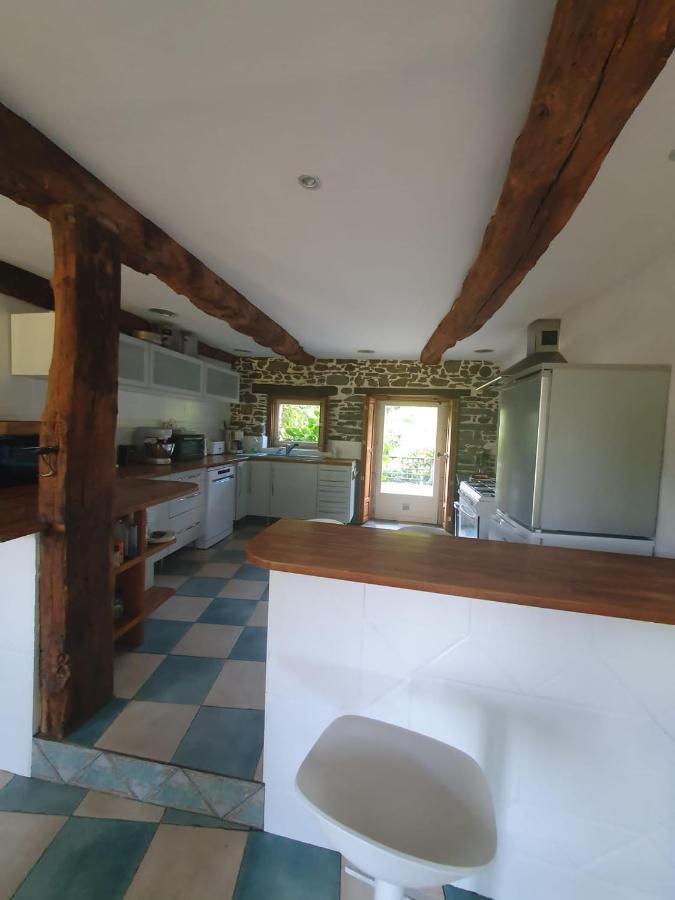 Maison En Pierre Dans Son Nid De Verdure Roz-Landrieux エクステリア 写真