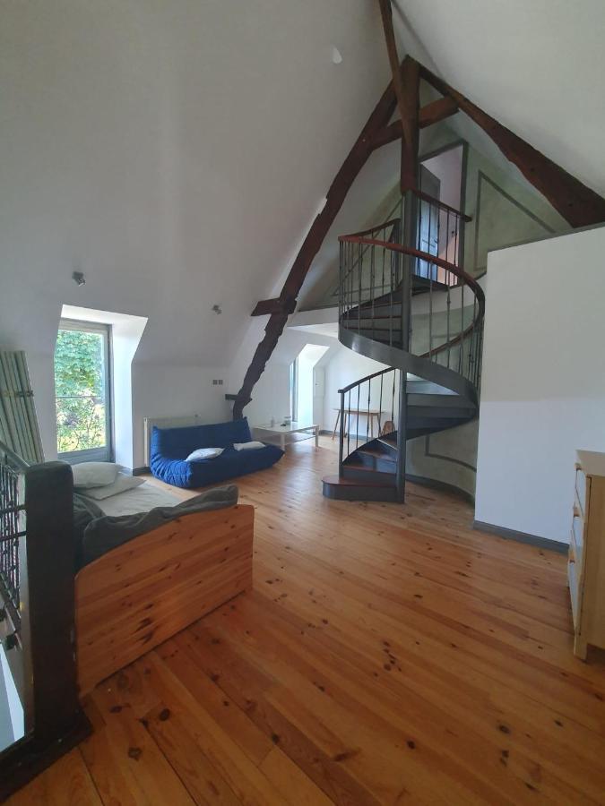 Maison En Pierre Dans Son Nid De Verdure Roz-Landrieux エクステリア 写真